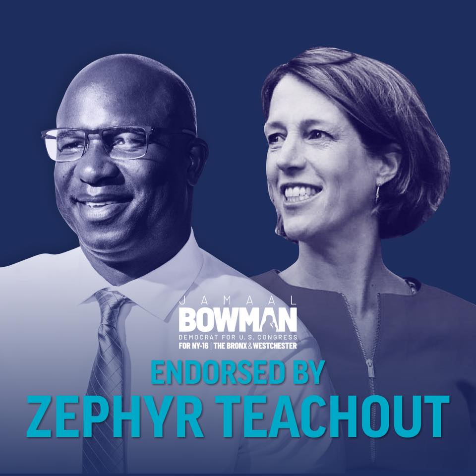 Zephyr Teachout endorses Jamaal Bowman